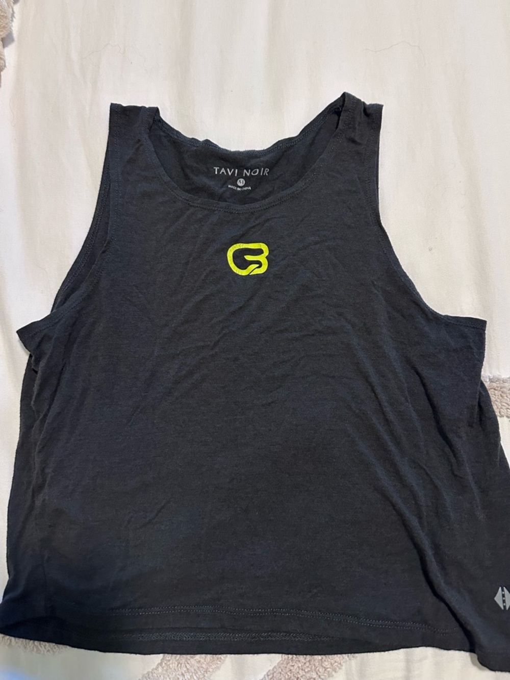 CYCLEBAR x Tavi Noir Charcoal Workout Tank – Size Medium
